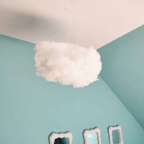 SZTUCZNA CHMURA DEKORACJA FOTO ŚLUB WEDDING DIY XXL