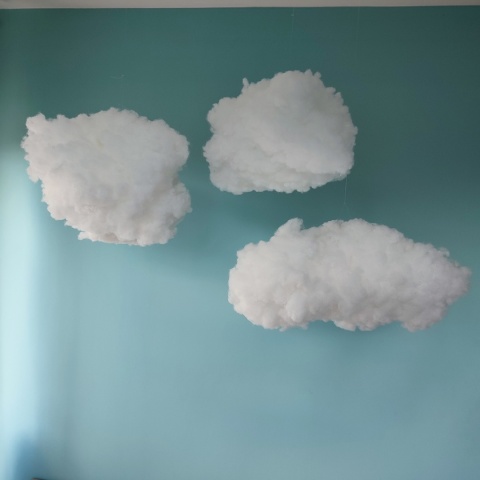 SZTUCZNA CHMURA DEKORACJA FOTO ŚLUB WEDDING DIY L